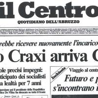 Il primo numero de Il Centro, uscito il 3 luglio 1986