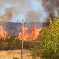 Fiamme vicino a Teramo