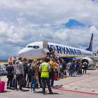 Imbarco passeggeri all'Aeroporto d'Abruzzo