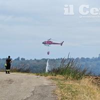 Elicotteri in azione a Rocca San Giovanni