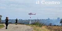 Elicotteri in azione a Rocca San Giovanni