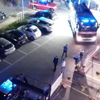 L'intervento di vigili del fuoco e carabinieri