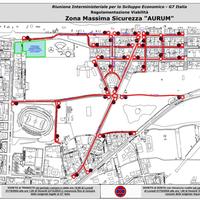 Una delle mappe diffuse dal Comune