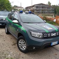 La polizia provinciale in via Tratturo