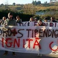 Manifestazione degli ex dipendenti del Cotir